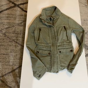 Olive green fall jacket